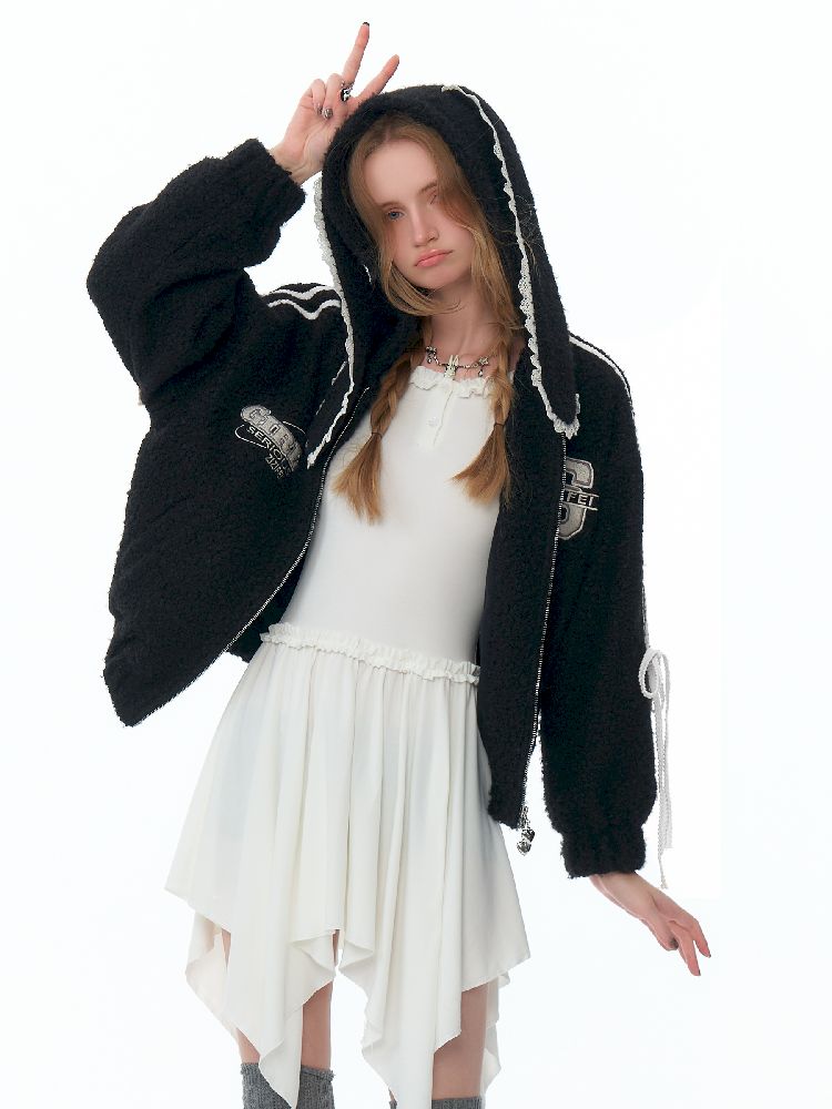 Hooded Rabbit Ears Short Jacket【s0000011500】