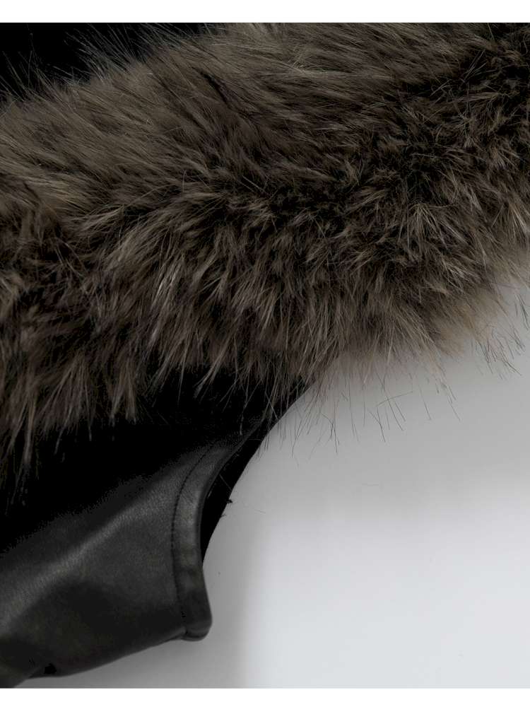 Tie-Front Shearling Vest【s0000014459】