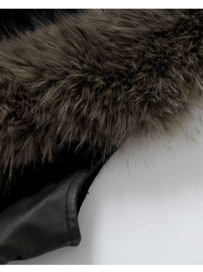 Tie-Front Shearling Vest【s0000014459】