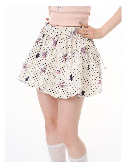 Rabbit Polka Dot Bud Pocket Skirt【s0000016624】