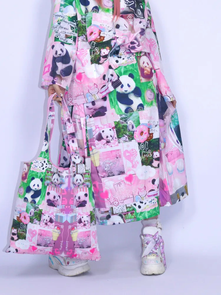 Cute Cartoon Print Shoulder Bag Tote Bag【s0000013980】