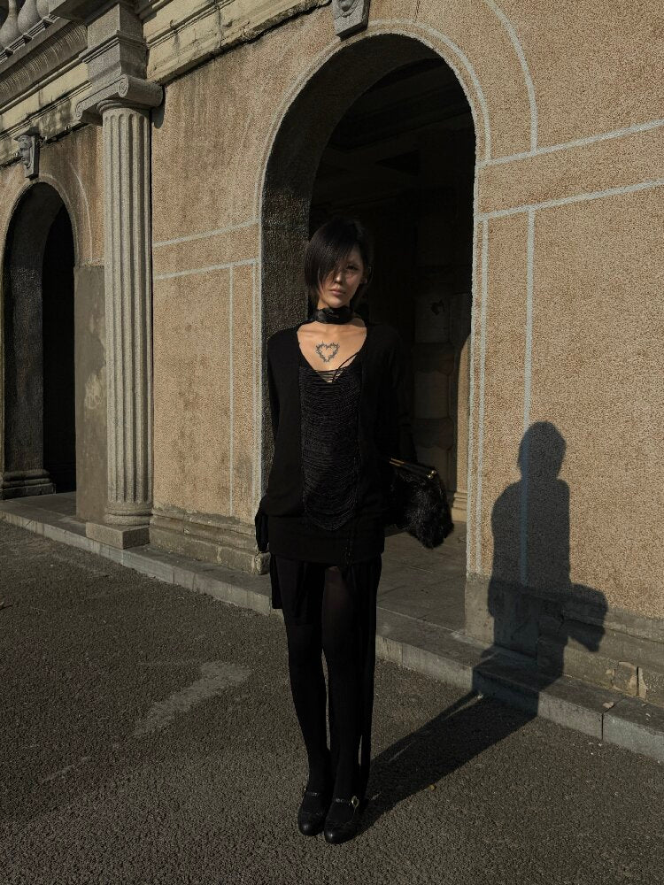 Tassel Bat Sleeve Youcos Top【s0000019003】