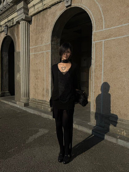 Tassel Bat Sleeve Youcos Top【s0000019003】