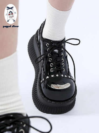 Metal Punk Hundred Small Leather Shoes【s0000011718】