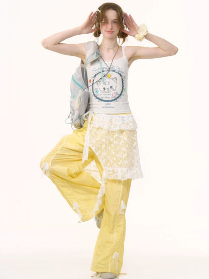 Lace Irregular Hem One Piece【s0000012227】