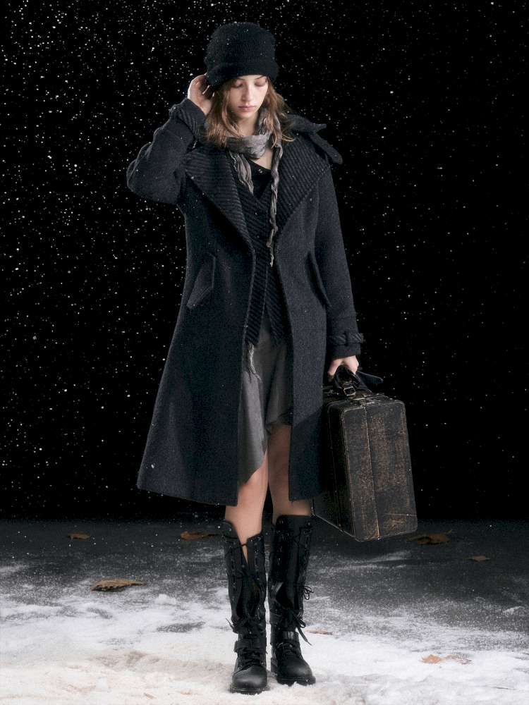 Court Knight Vest Tweed Coat【s0000014670】