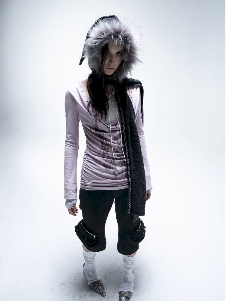 Printed Bottom Tie Top【s0000011274】