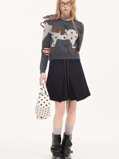 Polka Dot Pony Knit Cardigan【s0000015403】
