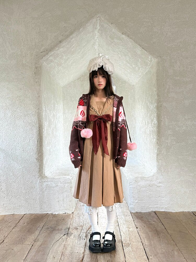 Fair Isle Cake Knit Cardigan【s0000018538】