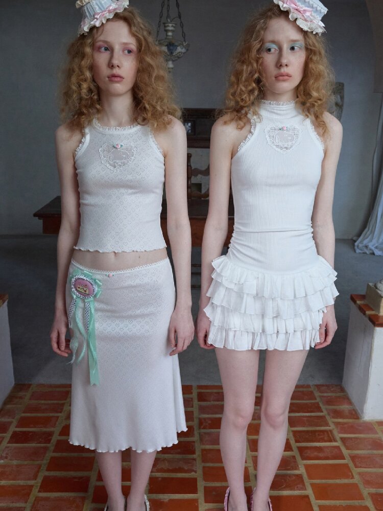 Lace Cloth Cake Vest Dress【s0000016925】