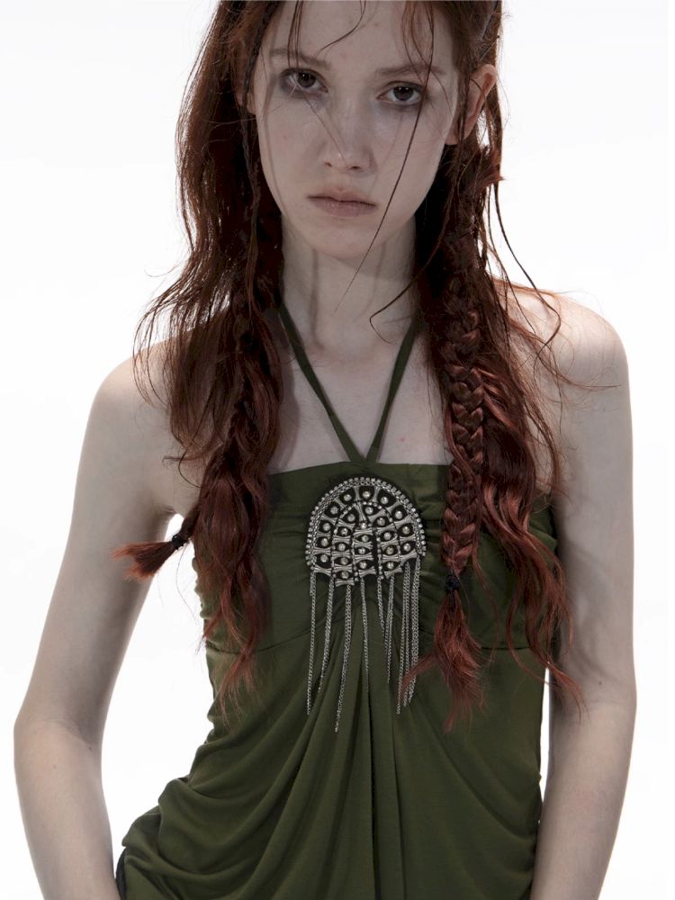 Strapless halter neck two-way vest【s0000012703】