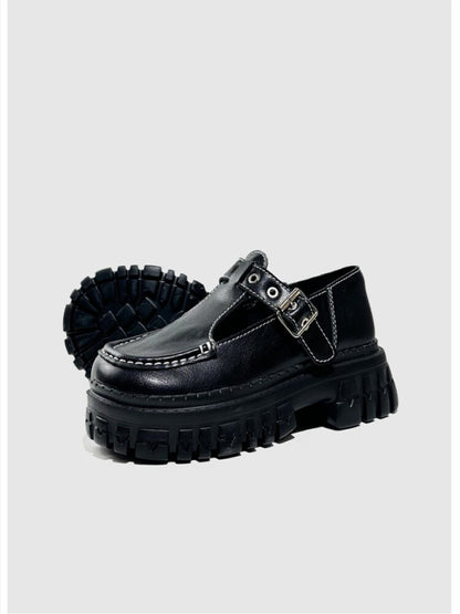 Platform Muffin Belt Buckle Shoes【s0000015706】