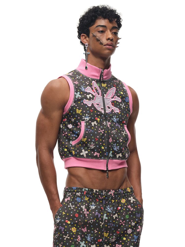 Sticker Printed Vest【s0000012592】