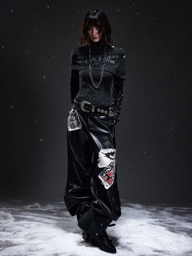 Punk Shawl Strap Base Layer Knit【s0000019301】
