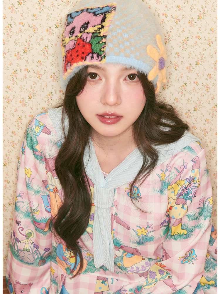 Rabbit Flower Knit Beanie【s0000014506】