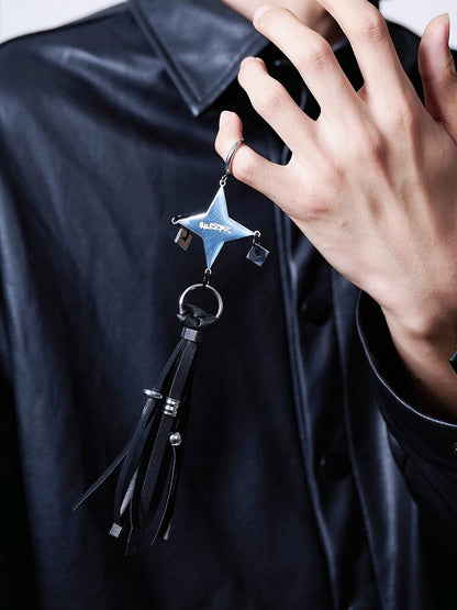 Punk Leather Tassel Drop Earrings【s0000018827】