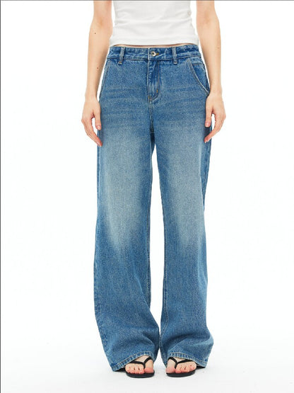 Cotton Lace Up Asymmetrical Jeans【s0000015925】