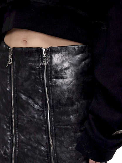 Silver Electric Moon A-line Skirt【s0000015135】