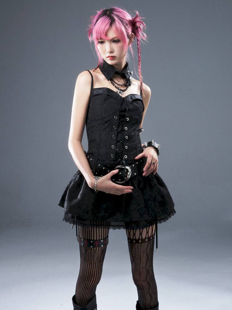 Tie-up Waist Strap Dress【s0000012943】