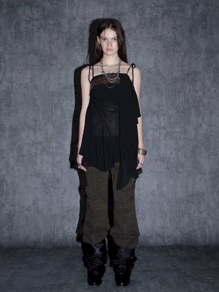 Layered Irregular With Belt Half Skirt【s0000010534】