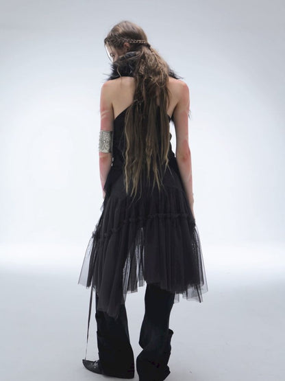 Tulle Pleated Tiered Layered Skirt【s0000013907】