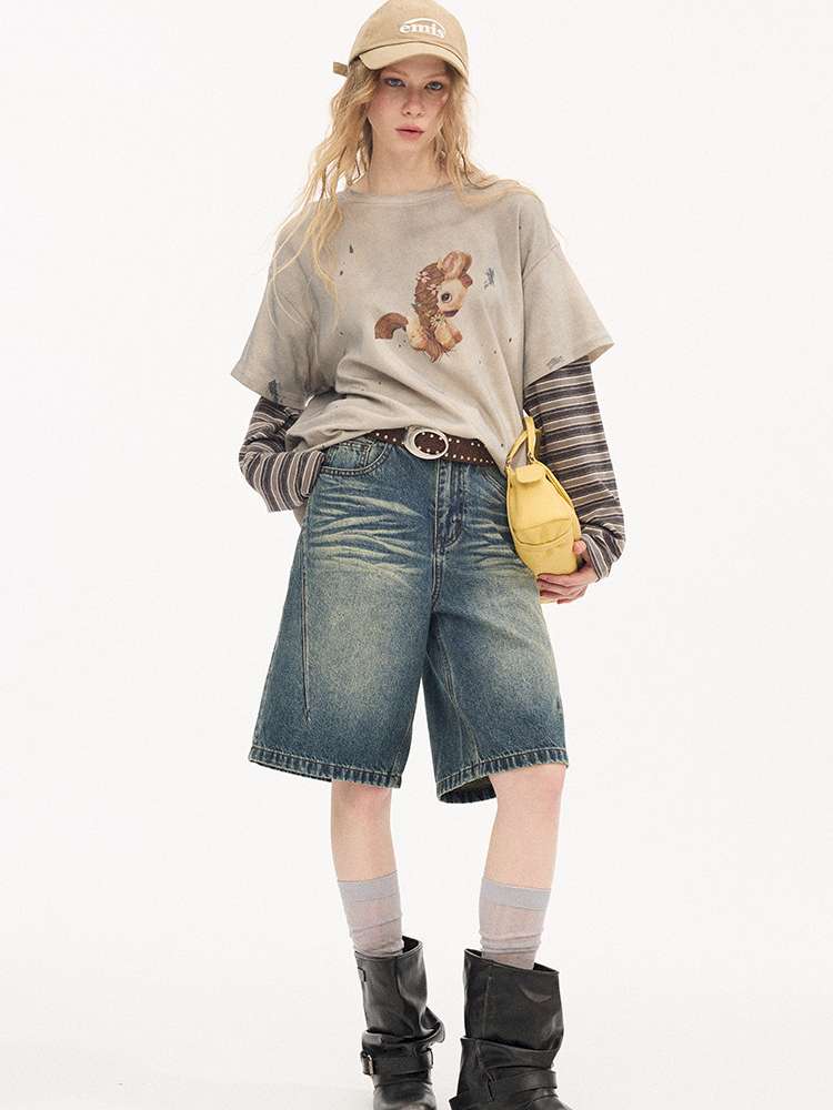 Cat Beard Denim Split Pants【s0000015419】