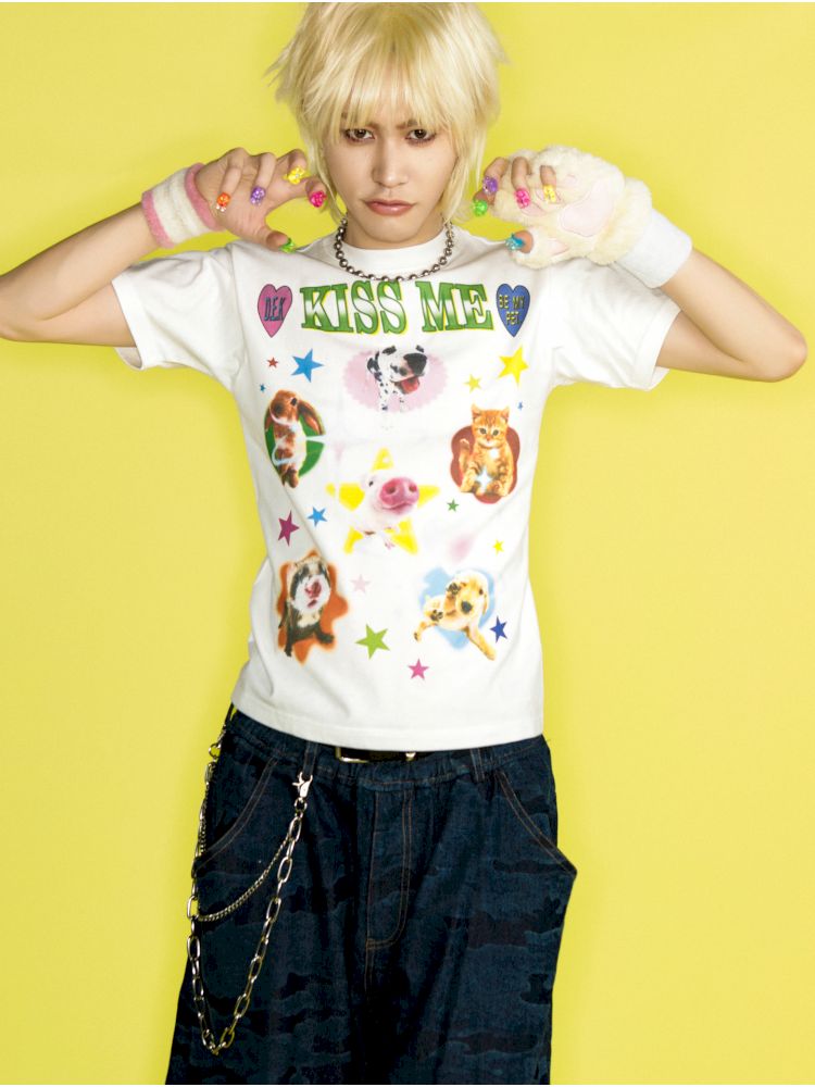 Positive shoulder thin T-shirt【s0000012458】