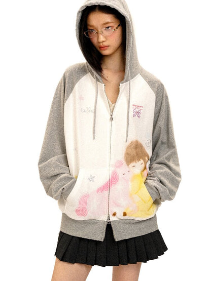 Horse Diamond Hooded Sweatshirt【s0000016436】
