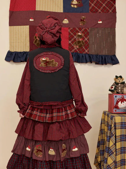 Ruffled puffy adorable tiered skirt【s0000014174】