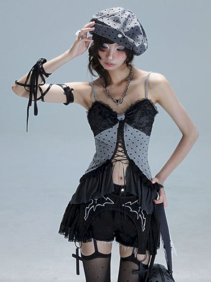 Hollow Out Splicing Ayahuasca Camisole Top【s0000013480】