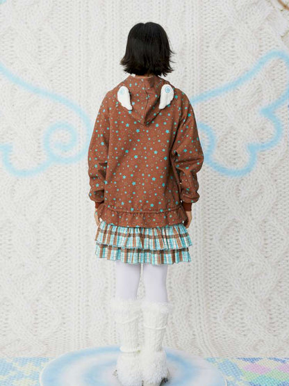 Printed Mint Chocolate Casual Sweatshirt【s0000014851】