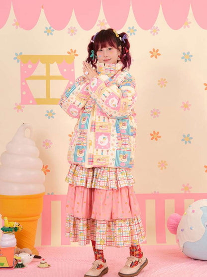 Showa Sweets House White Duck Down Jacket【s0000015167】