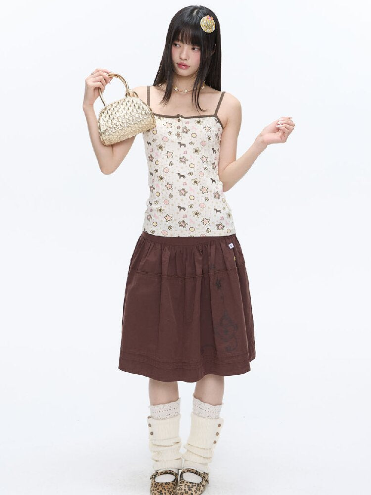 Star Polka Dot Contrasting Vest【s0000016387】