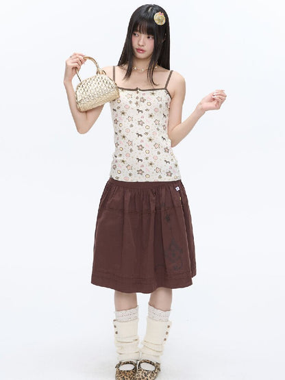Star Polka Dot Contrasting Vest【s0000016387】