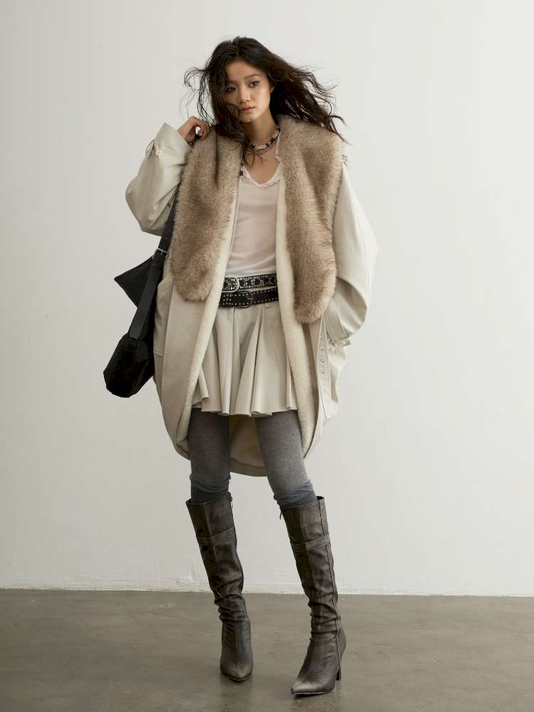 Detachable Fur Shell Long Jacket【s0000015194】