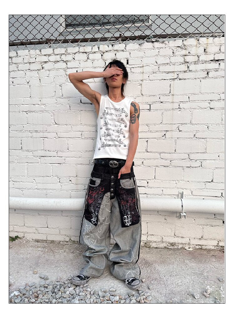 Full Solo Fire Gun Sleeveless Vest【s0000016967】