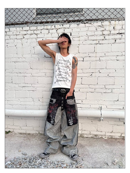 Full Solo Fire Gun Sleeveless Vest【s0000016967】