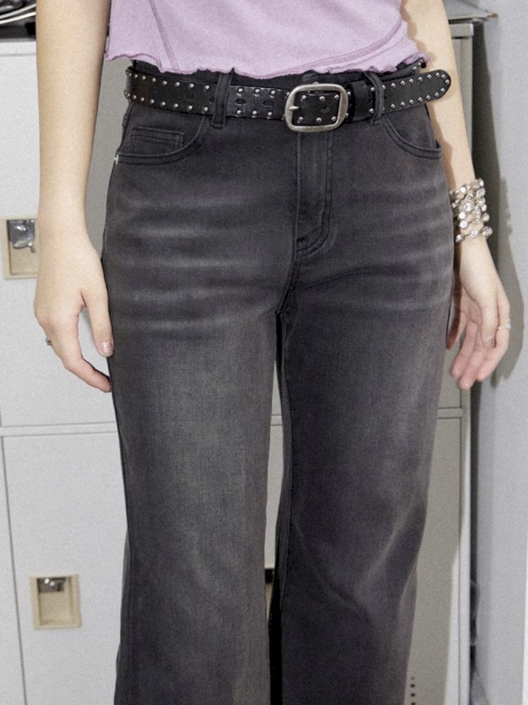 Slim micro flare pants【s0000012275】