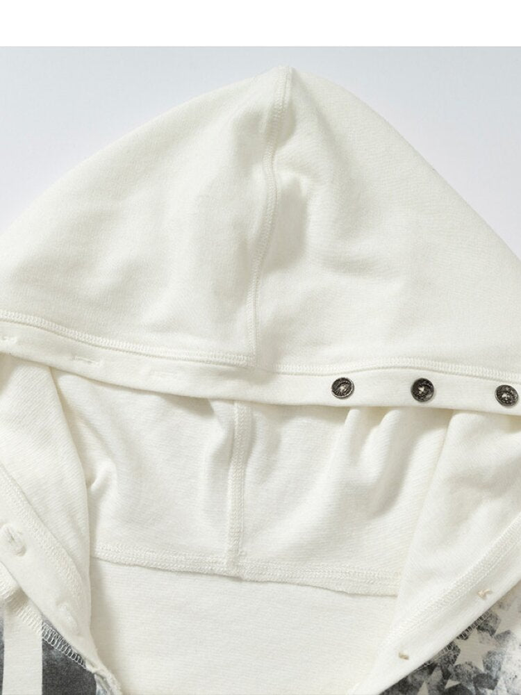 Lace Patchwork Hooded T-shirt【s0000015544】