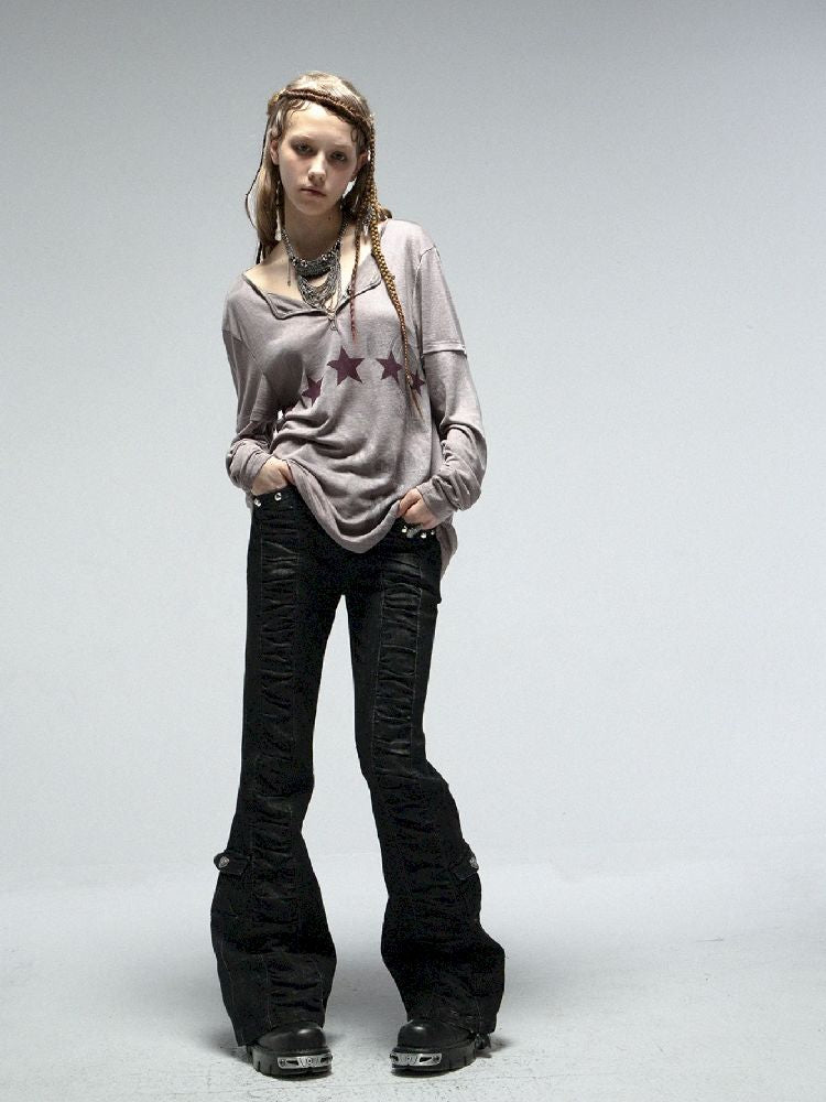 Slim Micro Flare Jeans【s0000012206】