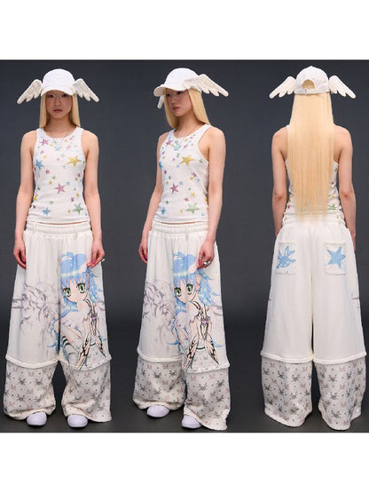 Big Eye Embroidered Angel Cap【s0000017294】