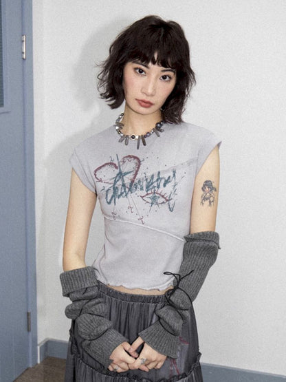Irregular Short Sleeve Loose T-shirt【s0000012282】