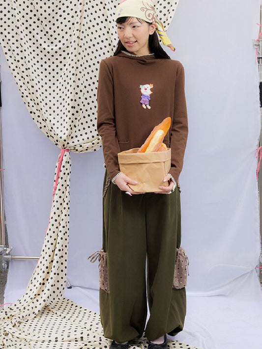 Patchwork Bud Green Cargo Pants【s0000015850】