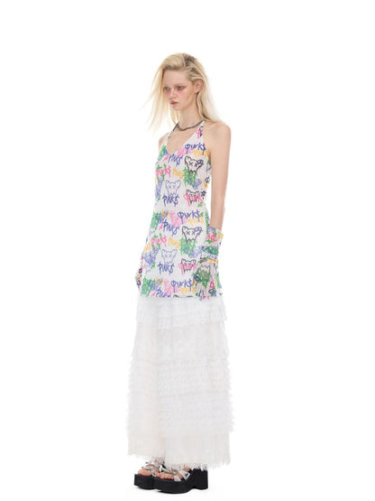 Slim-fit elastic punk Y2K dress【s0000012984】