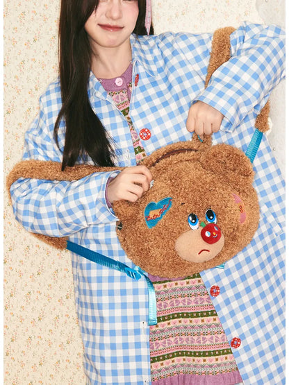 Apple Shaped Plush Backpack【s0000014152】