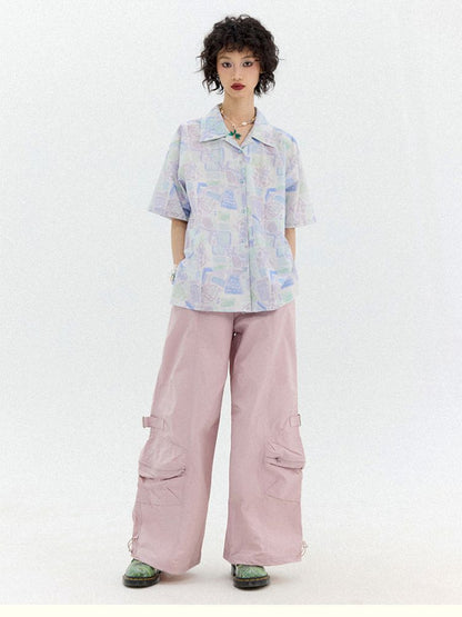 Full-print short-sleeved shirt【s0000012950】