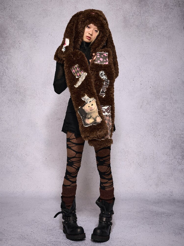 Lop Rabbit Doll Hat Scarf【s0000019135】