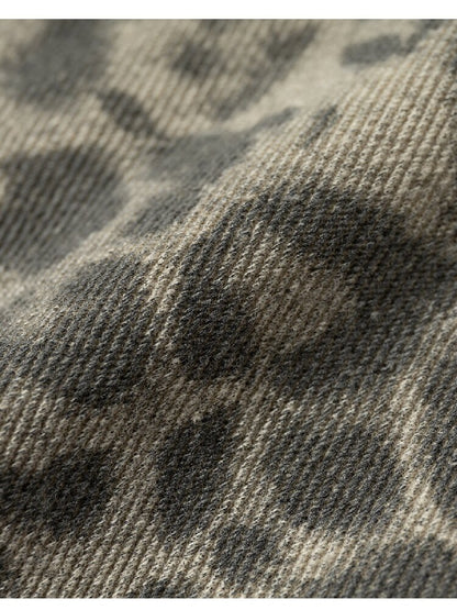 Washed Irregular Leather Denim Skirt【s0000015943】