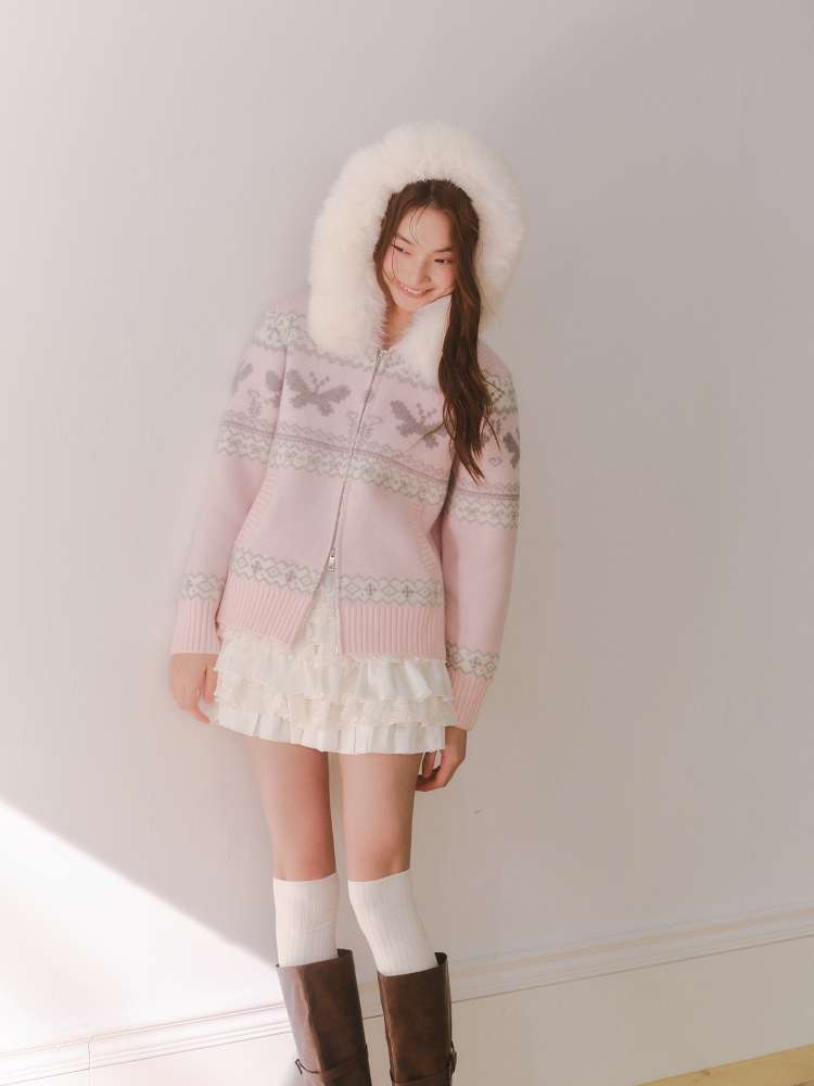 Long-Sleeve Knit Cardigan【s0000014609】