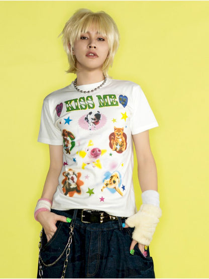 Positive shoulder thin T-shirt【s0000012458】